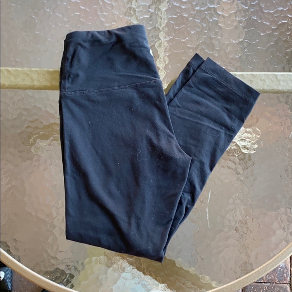 90 DEGREE BLACK CROPPED LEGGINGS